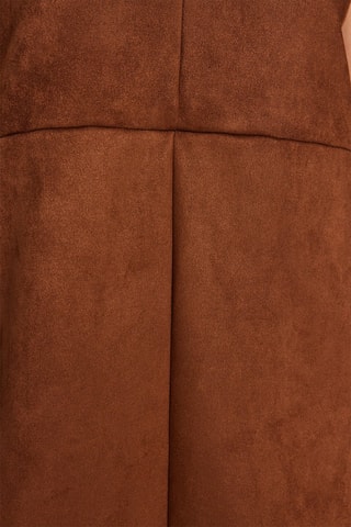 Vestido evasé - Marrón