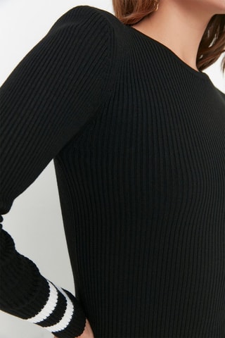 Vestido jersey - Negro