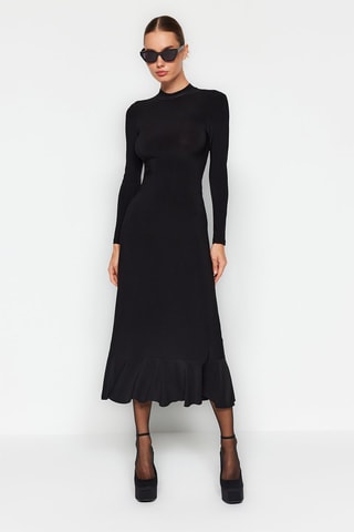 Vestido midi - Negro 