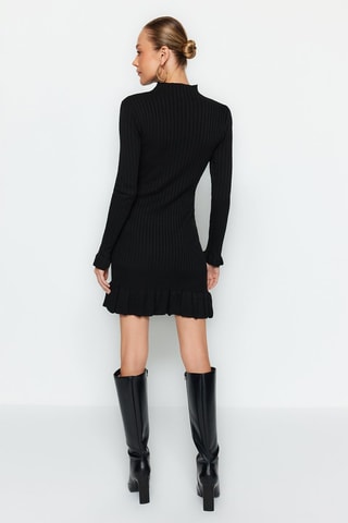 Vestido jersey - Negro