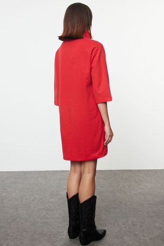 Vestido recto - Rojo