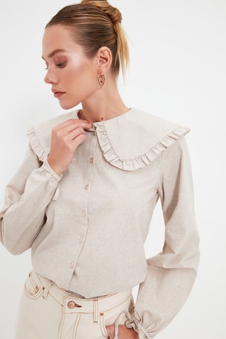 Camisa - Beige jaspeado