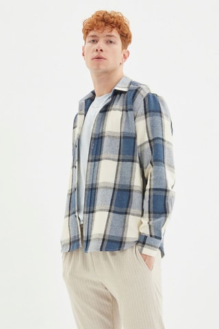 Sobrecamisa regular fit - Azul