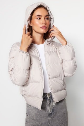 Anorak con capucha - Gris