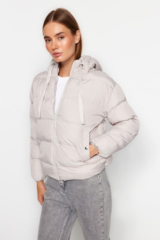 Anorak con capucha - Gris