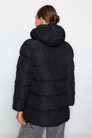 Anorak con capucha - Negro