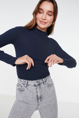 Top slim fit - Azul marino