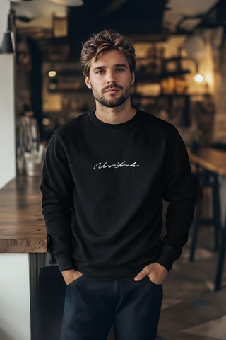 Sudadera regular fit - Negro