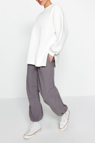 Sudadera oversize - Blanco