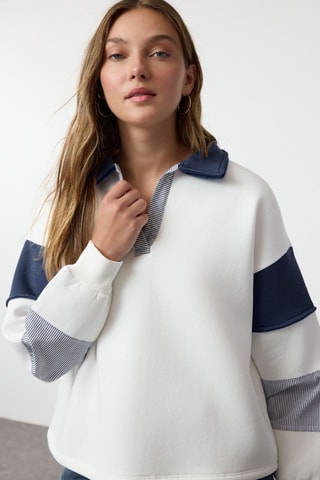 Sudadera oversize - Crudo