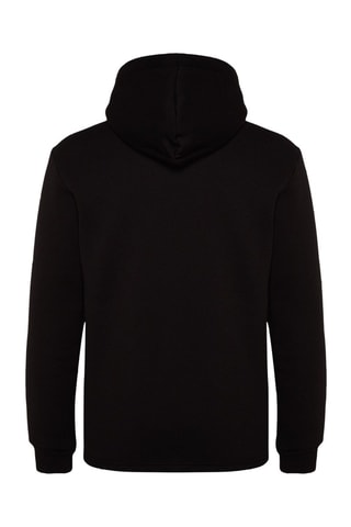Sudadera regular fit con capucha - Negro