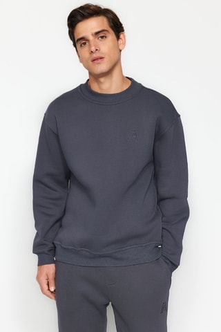Sudadera oversize - Gris