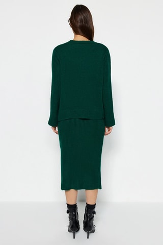 Jersey y falda - Verde oscuro