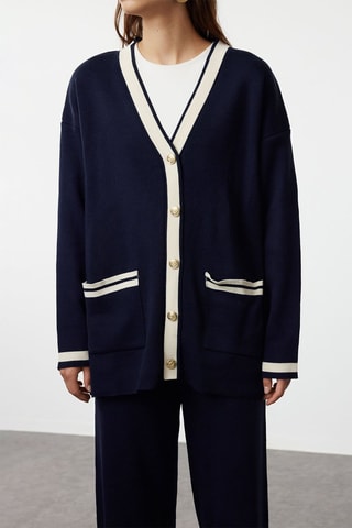 Cárdigan y pantalón - Azul marino