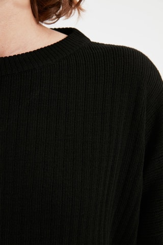 Jersey y pantalón wide leg - Negro