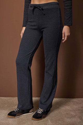 Crop top y pantalón - Antracita jaspeado