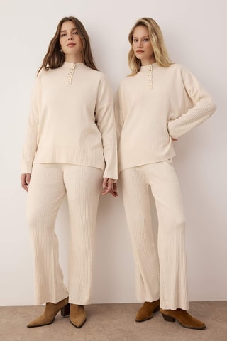 Jersey y pantalón - Beige
