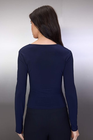 Top - Azul marino y dorado