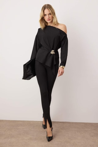 Blusa - Negro y dorado