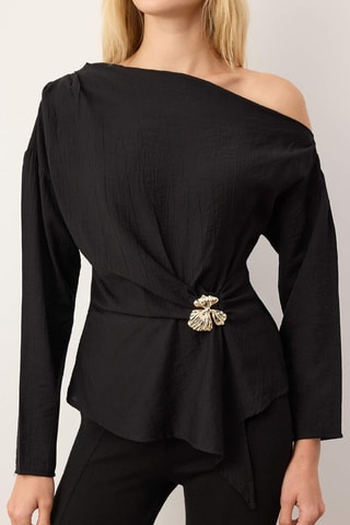 Blusa - Negro y dorado