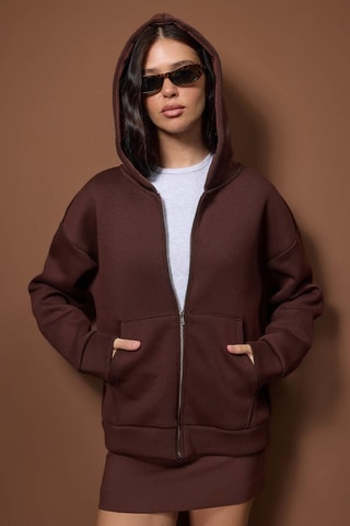 Sudadera con capucha - Marrón