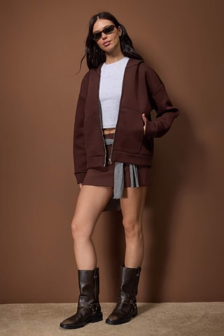 Sudadera con capucha - Marrón