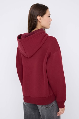 Sudadera con capucha - Burdeos