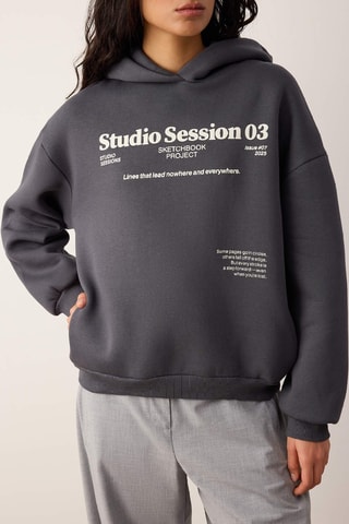 Sudadera con capucha - Antracita