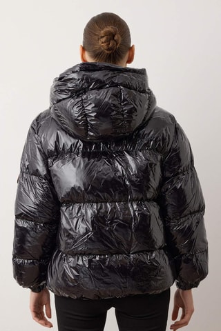 Anorak con capucha - Negro