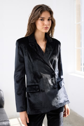 Chaqueta de pana - Negro