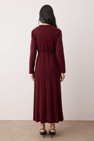 Vestido plisado - Violeta