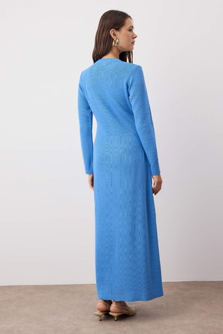 Vestido camisero - Azul cobalto