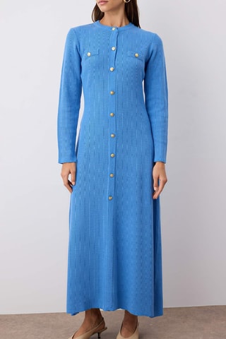 Vestido camisero - Azul cobalto