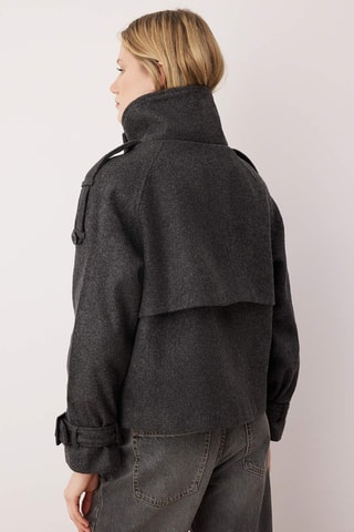 Chaqueta de alpaca - Gris oscuro