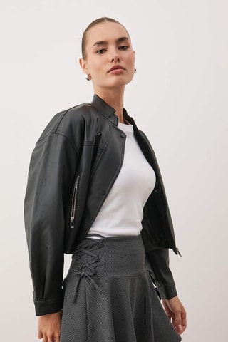 Falda evasé - Antracita