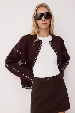 Falda pantalón vaquero - Marrón