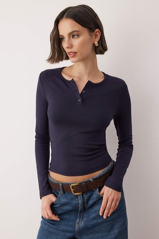 Crop top - Azul marino