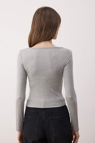 Cárdigan - Gris jaspeado