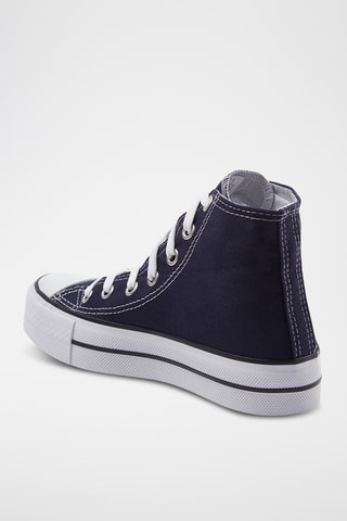 Tenis altos con plataforma - Azul marino