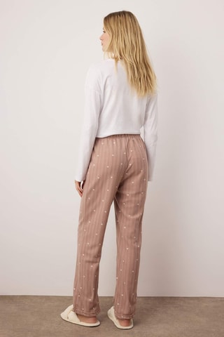 2 pantalones de pijama - Marrón y gris