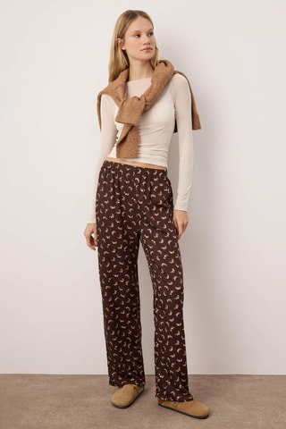 2 pantalones de pijama - Marrón