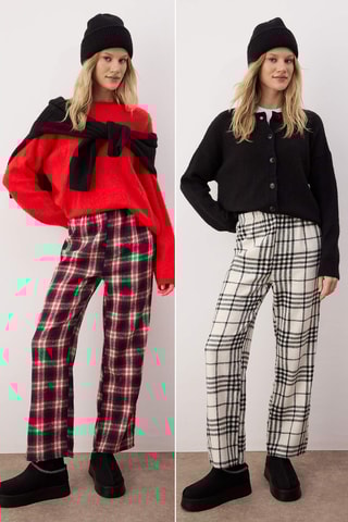 2 pantalones de pijama - Rojo