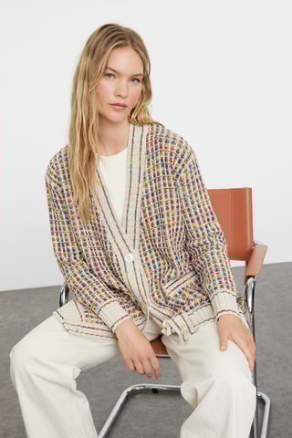 Cárdigan largo - Beige