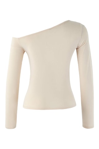Top asimétrico - Beige