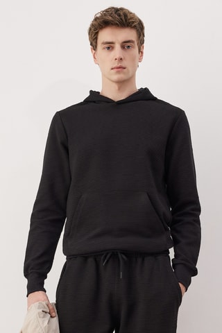 Sudadera con capucha - Negro