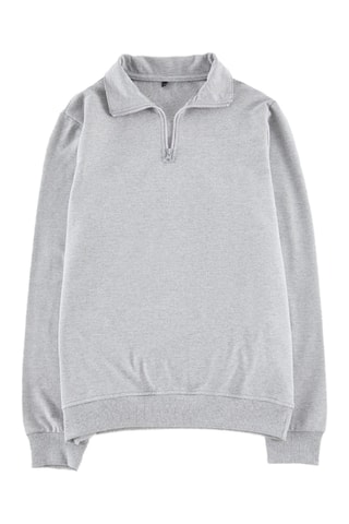 Sudadera - Gris jaspeado y negro