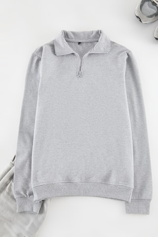 Sudadera - Gris jaspeado y negro