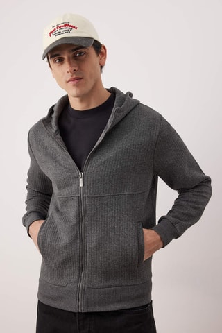 Sudadera con capucha - Gris oscuro