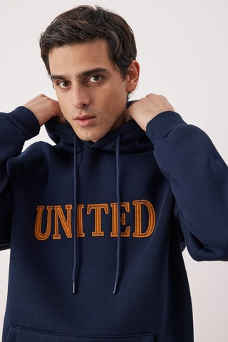 Sudadera con capucha - Azul noche