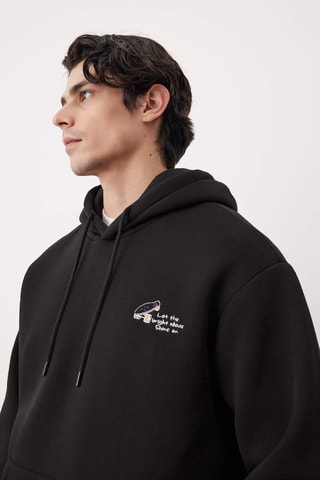 Sudadera con capucha - Negro